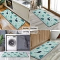 thumbnail image 6 of Light Blue Dinosaurs Geometric Pattern Kitchen Rug Mat,Kitchen Runner Rugs Non Skid Washable,Decorative Kitchen Floor Mats for Kitchen,Sink,Laundry,17"x47.2", 6 of 7