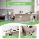 thumbnail image 3 of Túnel de gato para gatos de interior cueva transformable tubos y túneles de juego de gatitos de fieltro juguete Peekaboo con agujeros interactivos, 3 of 7