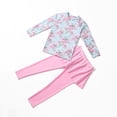 thumbnail image 4 of RXMEKW Swimsuit Set for Girls Long Sleeve Rash Guard and Skirt Bottoms UPF 50+ Sun Protection Two-Piece Princess Swimsuit for Toddler Kids and Children, 4 of 5