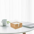 thumbnail image 4 of Bamboo Napkin Holder Flat Napkin Holder Wood Beverage Napkin Tray Decorative Napkin Tissue Dispenser Farmhouse Square Organizer Box for Party Dining Table Kitchen, 4 of 9