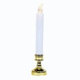 thumbnail image 7 of BalsaCircle 6 White 10" LED Taper Candles Lights Gold Candle Holders Wedding Party Centerpieces Decorations, 7 of 7