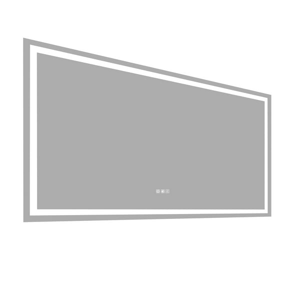 Premium Choice LED Bathroom Mirror 72x36 Inch, Anti-Fog Rectangle Vanity Mirror with Touch Control