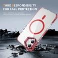 thumbnail image 2 of ELEHOLD for iPhone 16 Plus Case,Magnetic Compatible with Mag Safe Accessory Slim Thin Kickstand Shockproof Transparent Bumper Cover Non-Yellowing Shock-Absorbent Case for iPhone 16 Plus,Red, 2 of 8