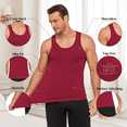 thumbnail image 3 of EA'S SECRET Men's Undershirts Sleeveless Bamboo Rayon Tank Shirts Stretchy Crew Neck Tank Tops for Men 6 Pack (6A,L), 3 of 10