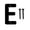 E, variant on Black Metal House Letter K, Modern Address Sign, for Home Numbering, Mailbox Marking, Outdoor Use and Exterior Display, by Cosmug