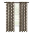 thumbnail image 2 of Achim Bombay Indoor Polyester Light Filtering Geometric Curtain Panel, Brown, 52-in W x 63-in L, 2 of 6