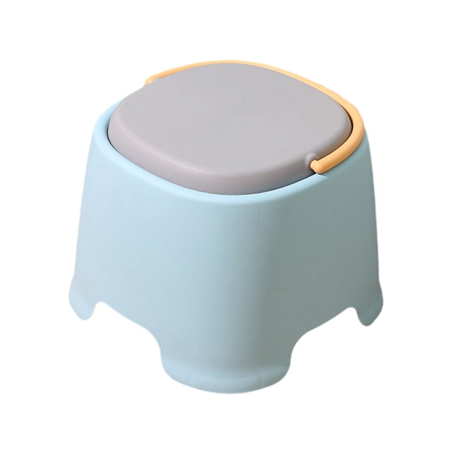 Ohufall Plastic Mini Stool For Home Thickened For Living Room Bathroom Shoe Changing Sturdy And Lightweight Small Stool Portable Stool