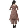 thumbnail image 4 of Moomaya Ensemble Kurti Kurta Pantalon pour Femmes Col Bateau Imprimé Robe 2 Pcs Tenue Ethnique, 4 of 6