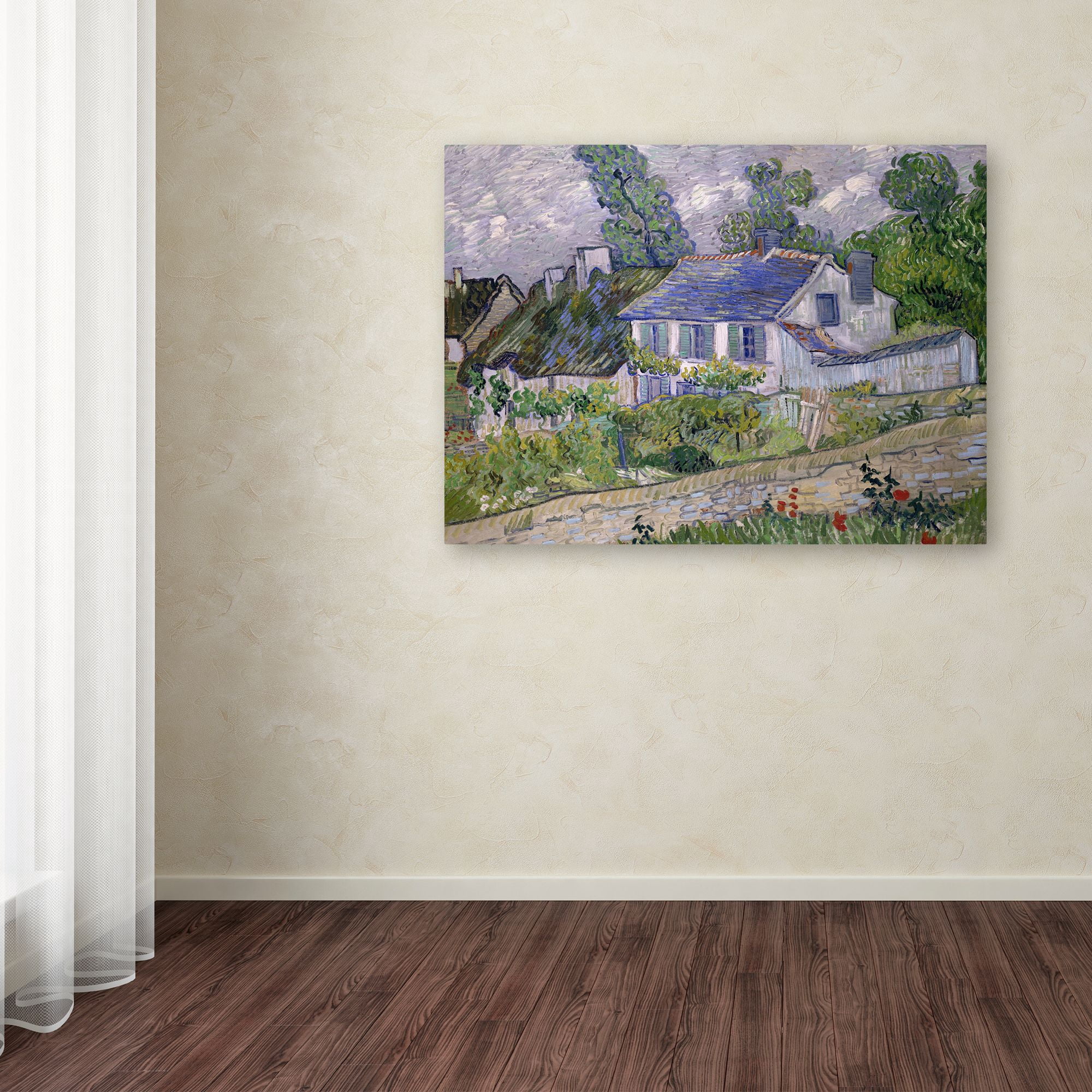 Trademark Fine Art 'Houses At Auvers' Canvas Art by Van Gogh