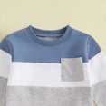 thumbnail image 5 of TOWED22 Toddler Baby Boys Fall Winter Clothes Set Long Sleeve Sweatshirt and Pants Outfit 2 Piece Casual Clothing(Sky Blue,2-3 Y), 5 of 6
