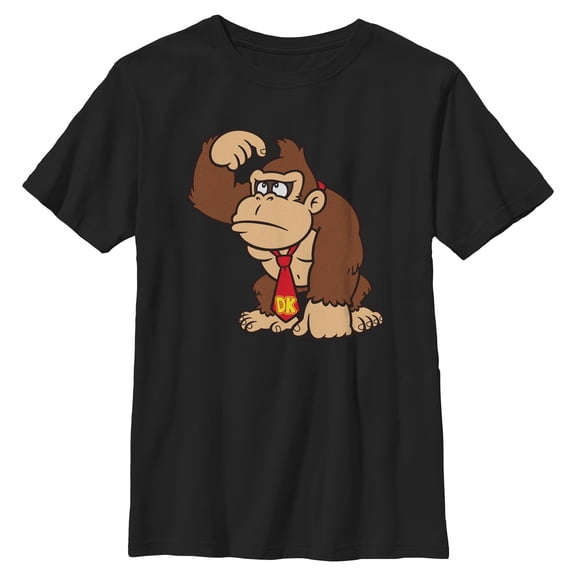 Boys Nintendo Confused Donkey Full Shot T Shirt