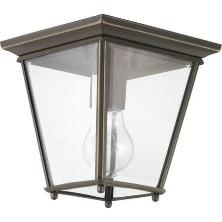 

Burlington Collection One-Light Outdoor Flush Mount Antique Bronze Finish