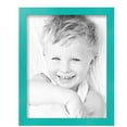 thumbnail image 2 of ArtToFrames 11" x 14" Aqua Picture Frame, 11x14 inch Green Wood Poster Frame (WOM-5186), 5 Pack, 2 of 5