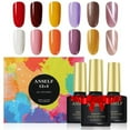 thumbnail image 1 of Juego de 15 esmaltes de uñas en gel Anself, capa base y capa superior, 1 of 8