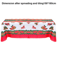 thumbnail image 2 of Nappe de Noël, Nappe pour les Fêtes, Décorations de Fête, 2 of 5