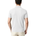 thumbnail image 6 of KLHDSF Men's Polo Shirts 3 Buttons Casual Work T-Shirts Quick Dry Short Sleeve Golf Shirt Pique Jersey Outdoor Performance Top White XL, 6 of 8