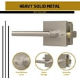 thumbnail image 2 of Mega Handles | Prime Privacy Door Lever | Satin Nickel, 2 of 7