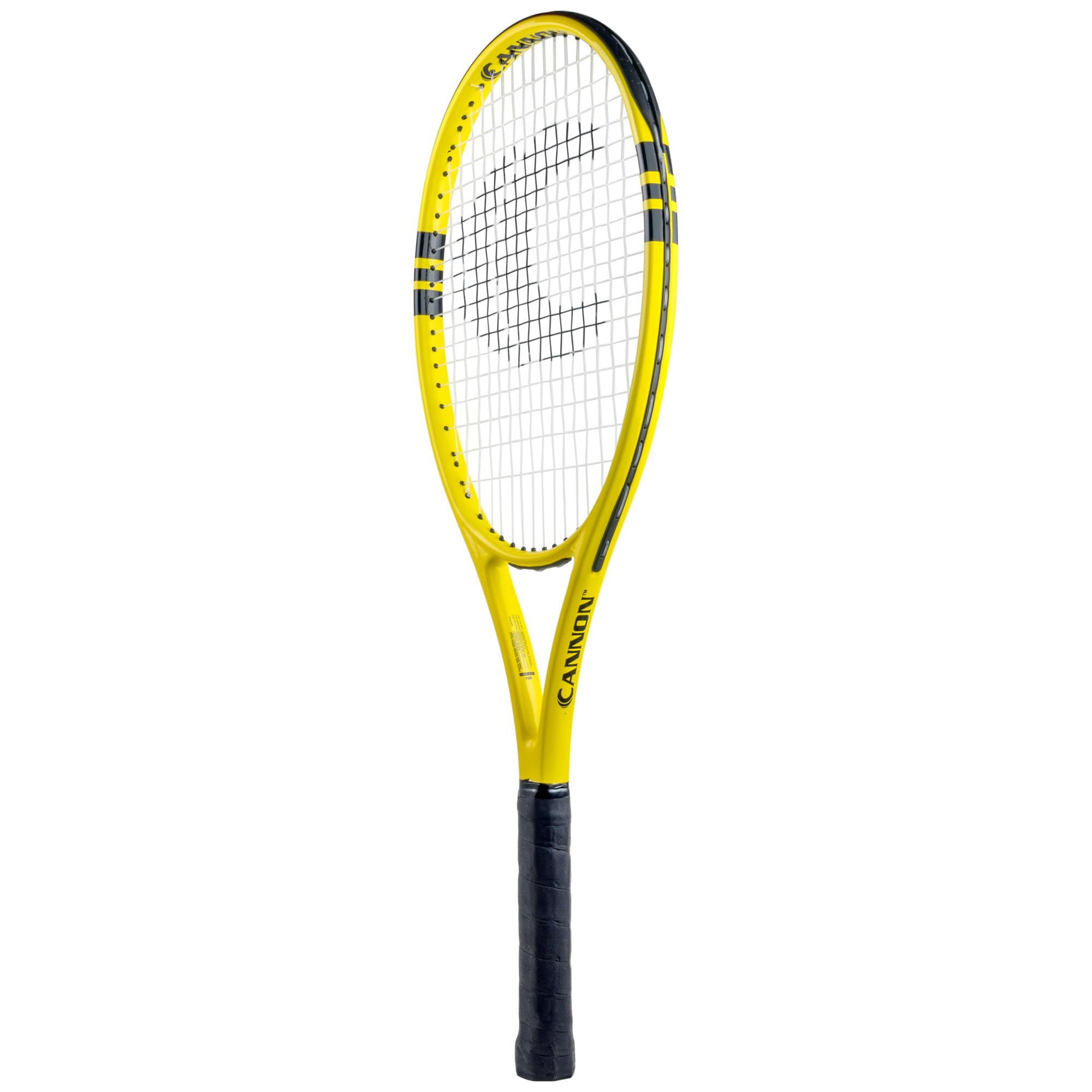Cannon Sports 27 Inch Adult Tennis Racket – Pre-Strung 100 Square Inch Head - Lightweight Durable Frame for Enhanced Power & Control - Suitable for Beginners & Intermediate Players (4 3/8 inches)