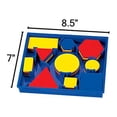 thumbnail image 4 of Set de geometría hand2mind Plastic Attribute Blocks Preescolar, 4 of 4