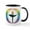 White/Black Inside, variant on CafePress - UU Rainbow Logo Mug - 11 oz Ceramic Mug - Novelty Coffee Tea Cup
