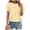 Yellow, variant on Womens Tops Workout Shirts Solid Color Fashion Casual Crew Neck Summer Short Sleeve Casual Loose Plain Tees Blouses Yellow XL