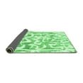 thumbnail image 2 of Ahgly Company Indoor Round Abstract Emerald Green Modern Area Rugs, 4' Round, 2 of 4