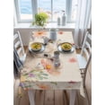thumbnail image 3 of Spring Easter Sheep Rectangle Tablecloth, Colorful Eggs Floral Botanical Rustic Waterproof & StainResistant Tablecloth, Washable Oil-proof Table Cover for Dining/Party/Wedding/Camping/Buffet 52x70 In, 3 of 9