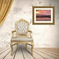 thumbnail image 3 of Frank, Assaf 24x19 Gold Ornate Wood Framed with Double Matting Museum Art Print Titled - Multi coloured beach huts in a row, 3 of 4