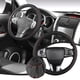 thumbnail image 1 of Funda para volante de coche, funda elástica para volante de coche, funda de cuero elástica para volante de coche, funda antideslizante para volante de coche., 1 of 7