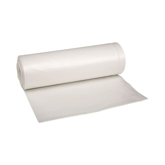 Boardwalk Low-Density Waste Can Liners 33 gal 0.6 mil 33 x 39 White 6 Rolls of 25 Bags 512