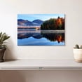 thumbnail image 2 of Elephant Stock Lake Vermont Reflection Wall Art - Horizontal Canvas Wall Art - Living Room Wall Decor - Nature Canvas - Blue And Orange Decor - 12" x 8", 2 of 8
