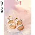 thumbnail image 2 of Girls Sandals Toddler Summer Dress Shoes Gladiator Beach Flat Sandals(AA306 White/9M), 2 of 6