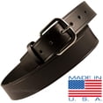 thumbnail image 3 of Boston Leather 1-1/2" Off-Duty Belt Plain Black, w/ Silver Buckle, Size 44, 3 of 4