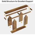 thumbnail image 3 of 70.9-Inch Extra Long Sofa Table, Farmhouse Console Tables with Wood Frame and Storage Shelf, 3 of 7