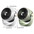 thumbnail image 3 of Yuarrent Ventilador silencioso portátil con ajuste de velocidad del viento de tres velocidades y función antimosquitos. Electrodomésticos Verde claro, 3 of 6