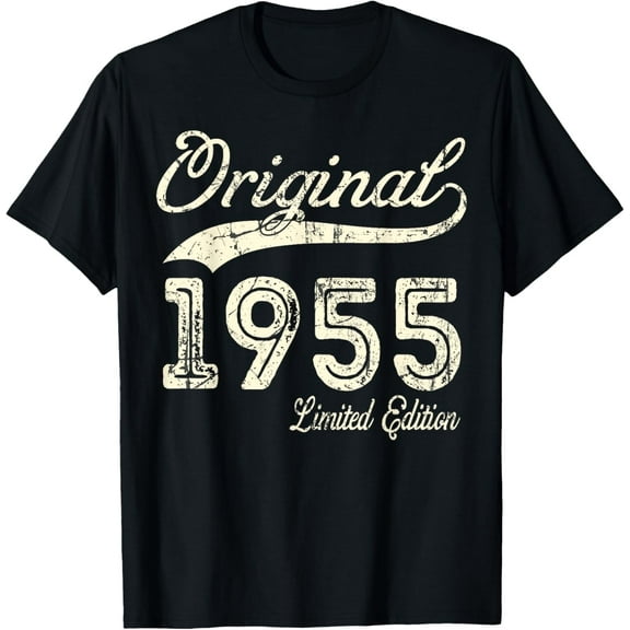 70th Birthday Men Women Vintage 1955 Original Parts T-Shirt
