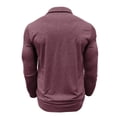 thumbnail image 6 of Men's Casual Long Sleeve Shirts Button Classic Collared Shirt Work Dressy Stylish Golf Shirt with Pocket, 6 of 7