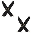 thumbnail image 1 of Sonducket Correas de bolso decorativas negras de 3,8 cm de ancho, correa de hombro bordada, cinturón de monedero sólido, accesorios de 2Conjunto, 1 of 6