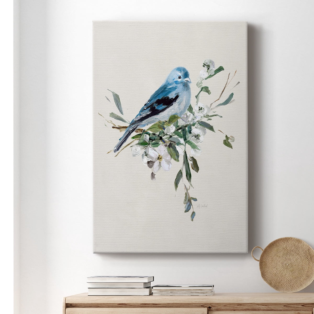 Bluebird Happy I Premium Gallery Wrapped Canvas - Ready to Hang