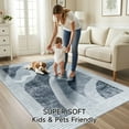 thumbnail image 3 of Ultrug Abstract Area Rug Soft Rugs Non-Slip Indoor Carpet for Bedroom Living Room Home Decor,4'x6',Gray, 3 of 7