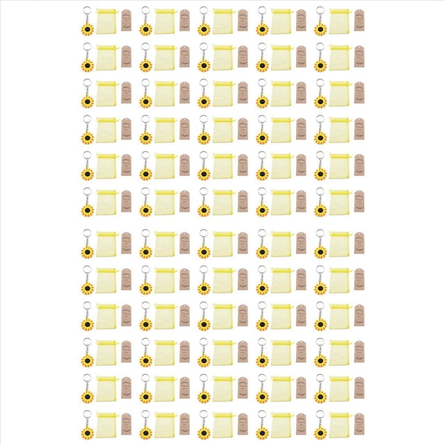 Juego de Recuerdos de Fiesta con Tema de Girasol con de Girasol de 60 Piezas