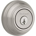 thumbnail image 2 of Kwikset 99800-090 980 Single Cylinder Round Traditional Deadbolt Door Lock featuring SmartKey Security in Satin Nickel, 2 of 9