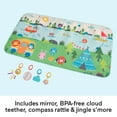thumbnail image 4 of Fisher-Price Extra Big Adventures Playmat Infant Gym with 4 Sensory Toys, 60 x 32 Inches, 4 of 7