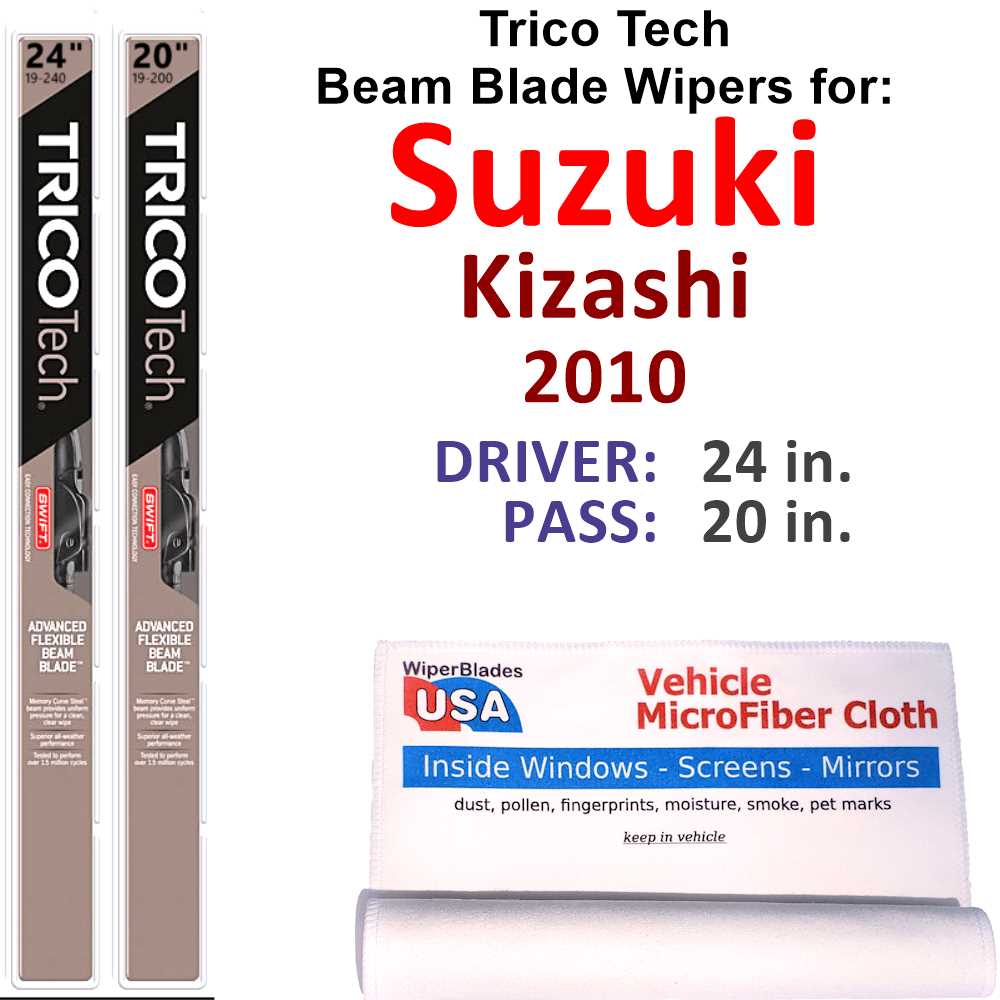 2010 Suzuki Kizashi Beam Blade Wipers (Set of 2)