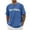 Blue, variant on NinXxx Men's Crew Neck City Letter Print Breathable Modern Casual Tee Pink XXXXXL Pink XXXXXL