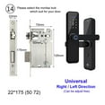 thumbnail image 2 of Tuya Door Locks Biometric Fingerprint Locker Hotel Smart Entry Home Handle App Unlock Digital Intelligent Lock ,More Secure, 2 of 7