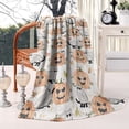 thumbnail image 2 of Halloween Cats and Pumpkins Pattern Blanket,Comfortable Soft Lamb Wool Throw Blanket,All Season,Warm Lightweight Blankets for Sofa Bed Couch Living Room Chair,40"x50", 2 of 4