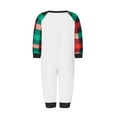 thumbnail image 5 of Family Matching Christmas Pajamas, Baby Romper/Elk Print Long Sleeve Tops and Plaid Pants Sleepwear Set, 5 of 10