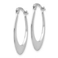 thumbnail image 2 of 14k White Gold Hoop Earrings, 2 of 7