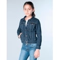 thumbnail image 4 of Chamarra Oggi Jeans Niña Azul Stone Slim Fit Mezclilla, 4 of 5